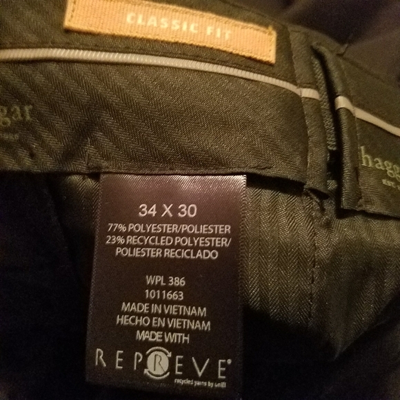 Mens 34X30 black dress pants - Picture 4 of 4